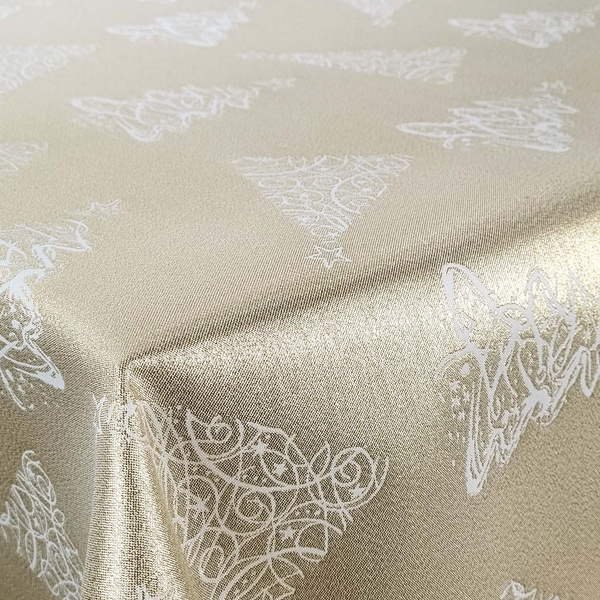 Asztalterítők és futók Foltálló Karácsonyfa Arany Z-3401 