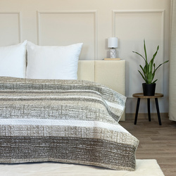 Kétoldalas ágytakaró TAVIRA J-035 Brian Beige Párnahuzat Nélkül 220x240