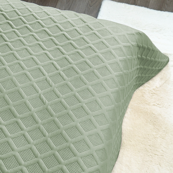 Kétoldalas Parla 3D ágytakaró zöld 180x220+2x40x40