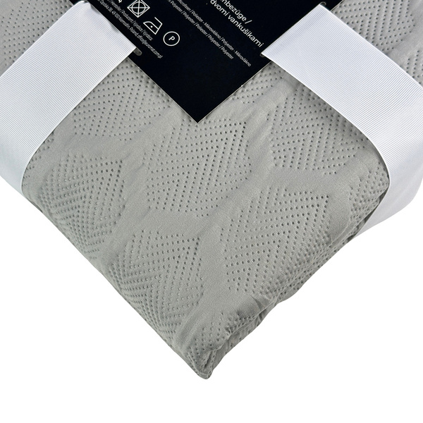 Parla 3D kétoldalas ágytakaró világosszürke színben 180x220 párnahuzat nélkül