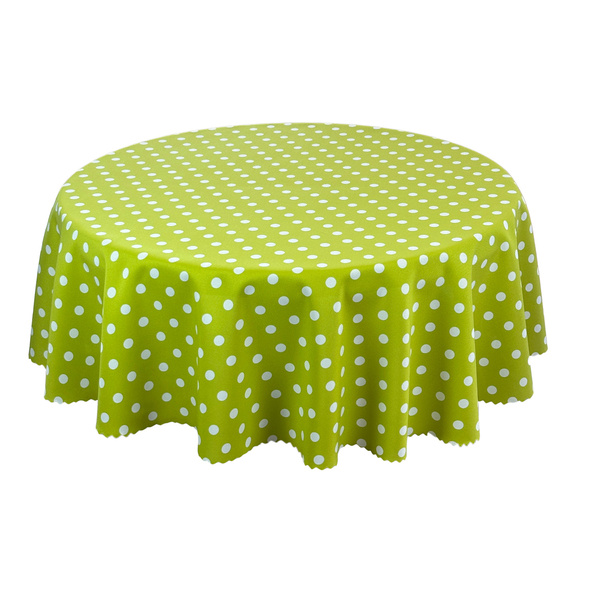 Foltálló Abroszok Nyomtatott Pöttyös Zöld Celadon Kerek