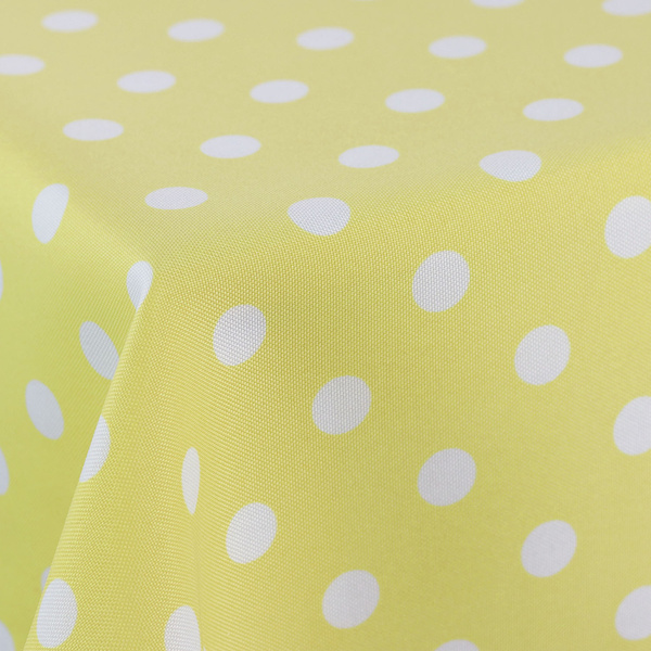 Foltálló Abroszok Nyomtatott Pöttyös Sárga 