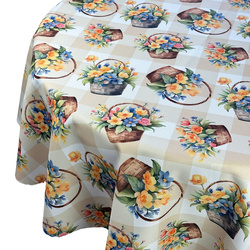 Foltálló Abroszok Kerek Pünkösdi Tavaszi Kosár