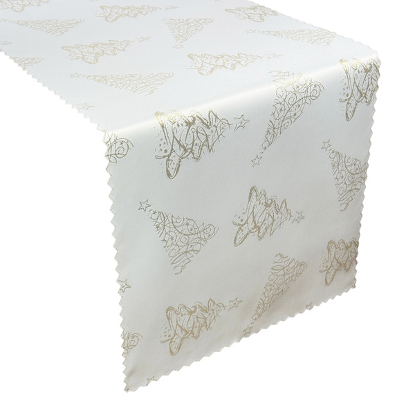 Asztalterítők és futók Foltálló Karácsonyfa Arany Z-3401