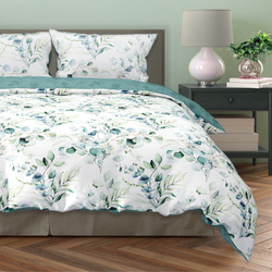 Pamut szatén ágyneműgarnitúra 160x200+ 2x70x80 Milagro Verde 006