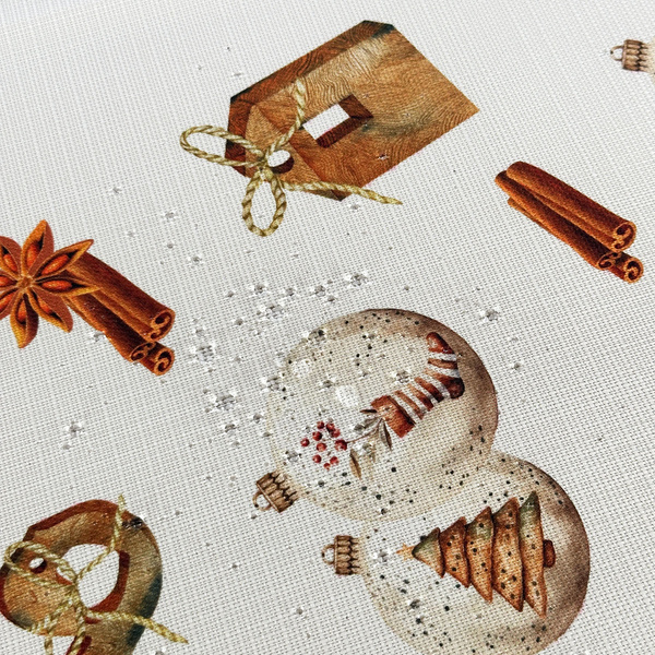 Foltálló karácsonyi asztali futó Wooden Story