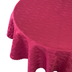 Foltálló Abroszok Hullámok 106 Sötétvörös Kerek