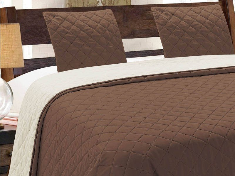 Kétoldalas ágytakaró Vigo II Ecru-barna 10 180x220+2x40x40