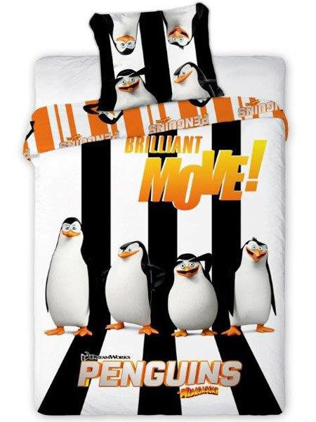 Pamut ágynemű Pingwiny z Madagaskaru 02