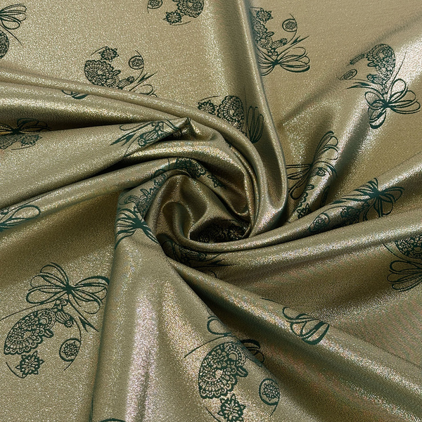 Megfordítható foltálló terítő karácsonyi zöld hó 1 kör