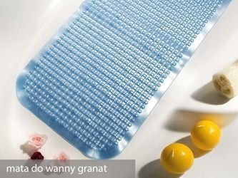 Csúszásmentes szőnyeg Ramsi fürdőhöz Kék 72x35 cm