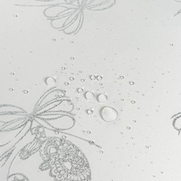 Karácsonyi Asztalterítő Ezüst Ornament