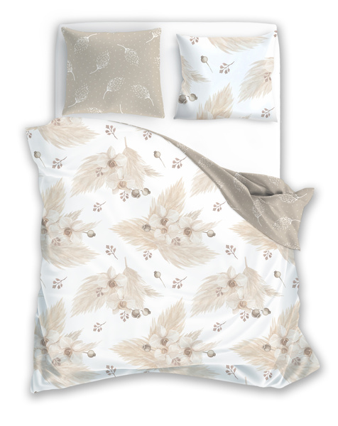 Pamut szatén ágyneműgarnitúra 160x200+ 2x70x80 Boho 005