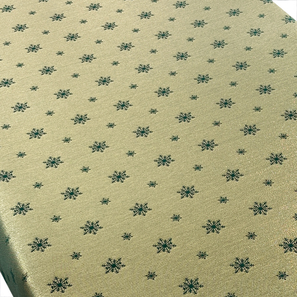 Kétoldalas foltálló terítő karácsonyi zöld hó 1