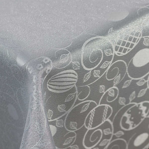 Húsvéti Terítők - Foltálló Abroszok Húsvét Tojás Ezüst 2425 