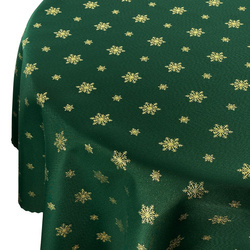 Megfordítható foltálló terítő karácsonyi zöld hó 1 kör