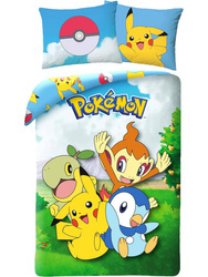 Pamut ágynemű Pokemon 140x200+70x90 POK-679BL