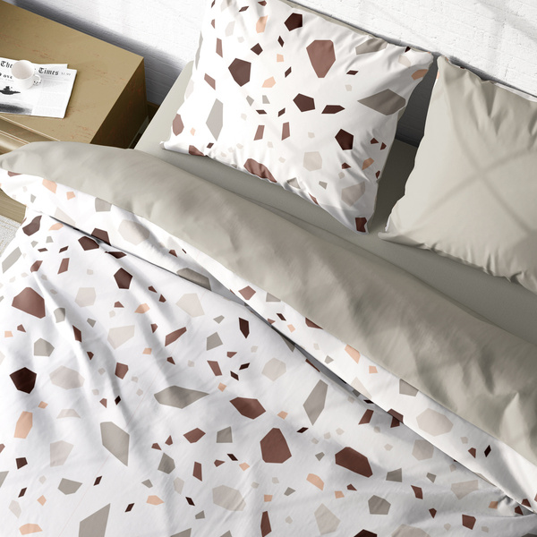 Pamut szatén ágyneműgarnitúra 220x200+ 2x70x80 Boho 001