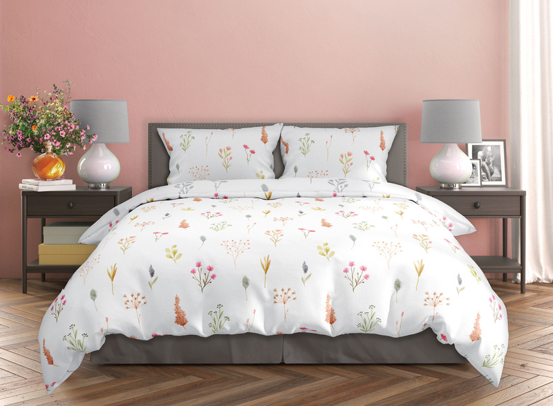 Pamut szatén ágyneműgarnitúra 220x200+ 2x70x80 Milagro Verde 022