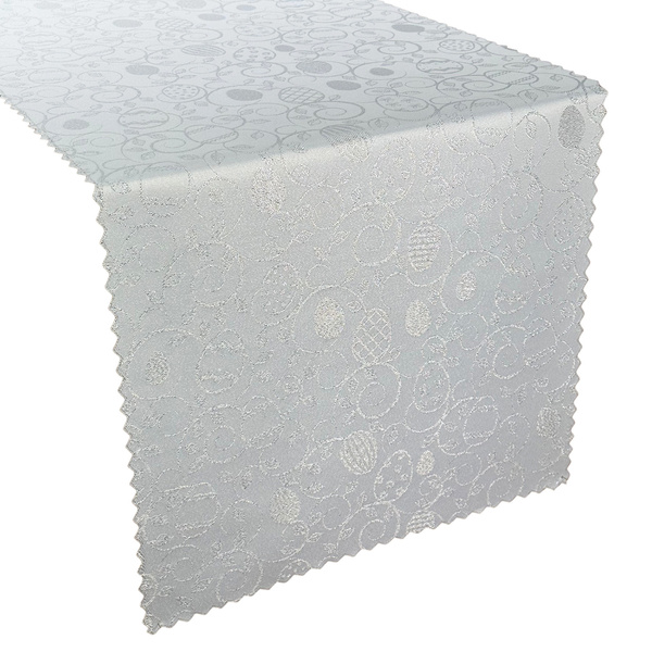 Asztalterítők és Futók Foltálló Húsvét Tojás 2425 Ezüst