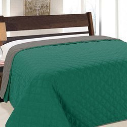 Kétoldalas ágytakaró Vigo II Emerald Graphit 013- Párnahuzat Nélkül 220x240