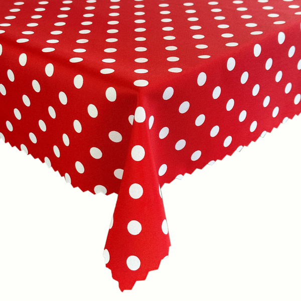 Foltálló Abroszok Nyomtatott Pöttyös Piros