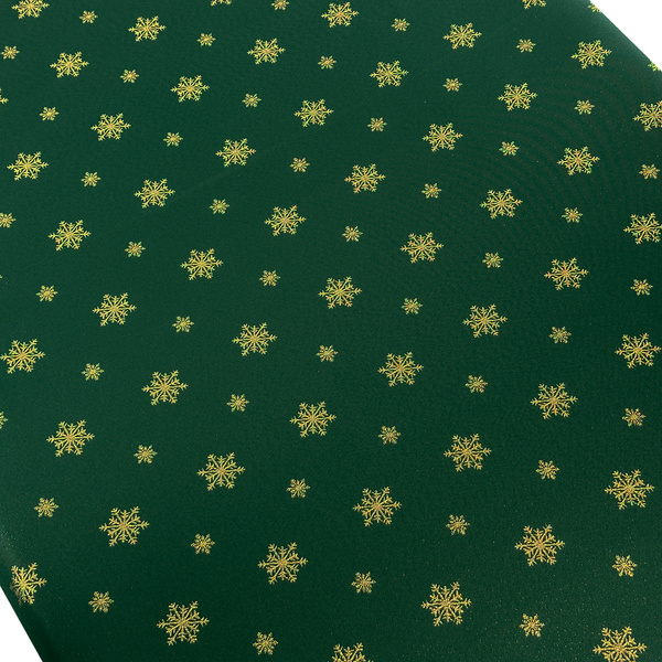 Kétoldalas foltálló terítő karácsonyi zöld hó 1