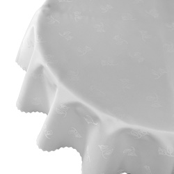 Foltálló Abroszok 147 Fehér Rózsa Kerek