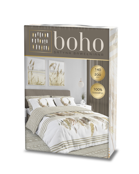 Pamut szatén ágyneműgarnitúra 160x200+ 2x70x80 Boho 003