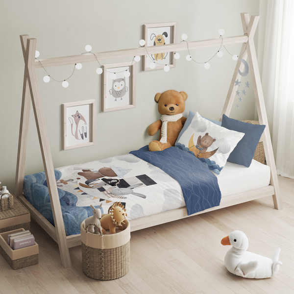 Gyermekágyak 100x135+40x60 025 Csónak