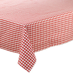 Kockás Viaszos Vászon Piros 02