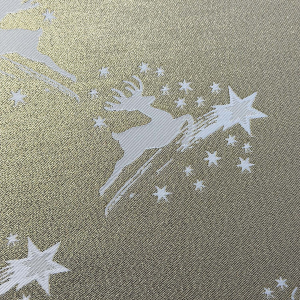 Dwustronny Obrus Plamoodporny Śnieg Złoty I