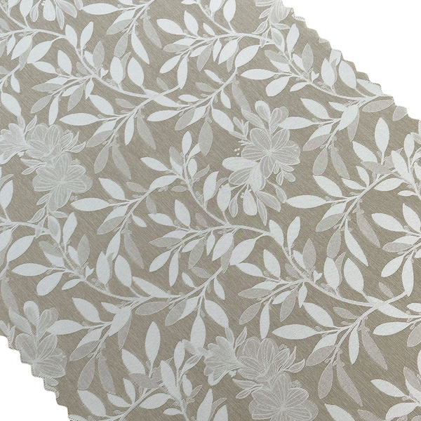 Foltálló Vágott Futófelület Z-3441 Bézs Virág Levelek