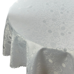 Húsvéti Terítők - Foltálló Abroszok Húsvét Tojás Ezüst 2425 Kerek