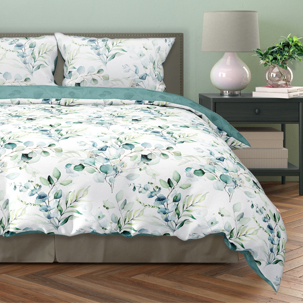 Pamut szatén ágyneműgarnitúra 160x200+ 2x70x80 Milagro Verde 006