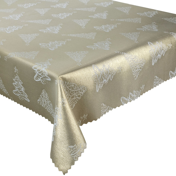 Asztalterítők és futók Foltálló Karácsonyfa Arany Z-3401 