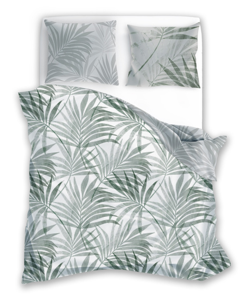 Pamut szatén ágyneműgarnitúra 140x200+70x90 Milagro Verde 004