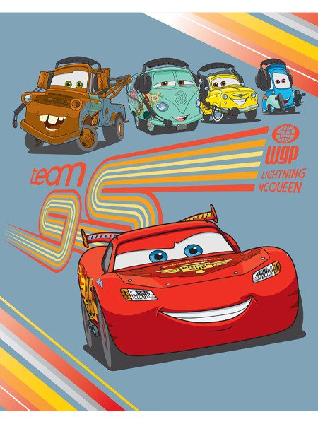 Gyapjú takaró Disney Cars McQueen Verdák 120x150 cm