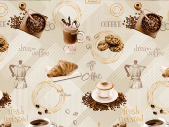 Viaszosvászon Terítő Tekercsben és asztalterítők Mirella 214/A