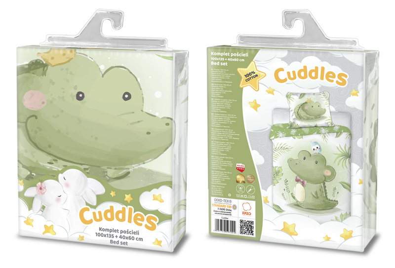 Gyermekágyak 100x135+40x60 016 Krokodil