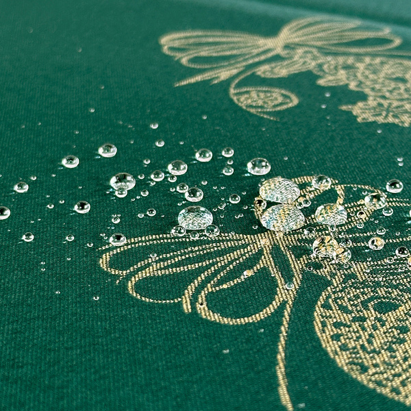 Megfordítható foltálló terítő karácsonyi zöld hó 1 kör