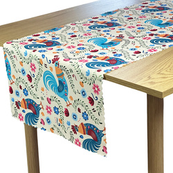 Asztalterítők és futók Foltálló Rooster Folk