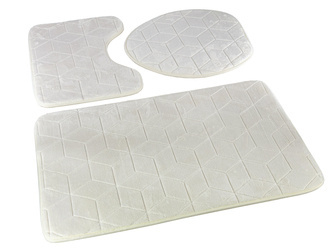 Fürdőszobaszőnyegek Sumba Ecru 31 - Háromrészes