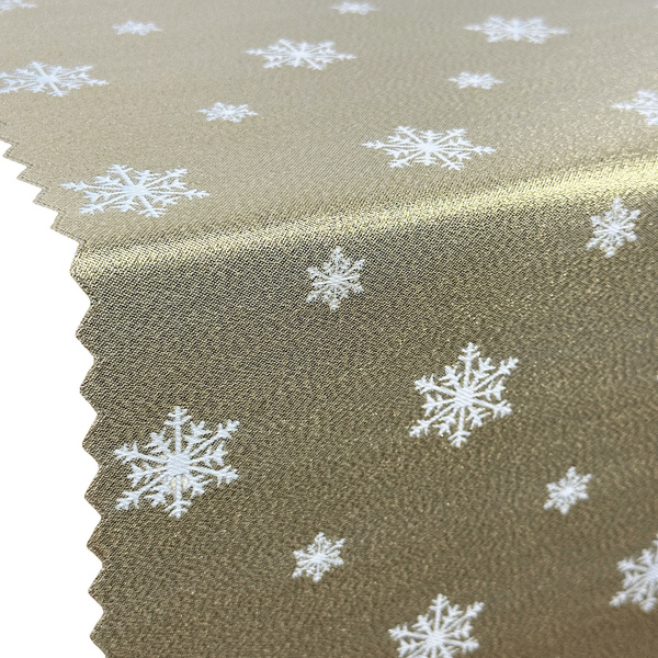 Dwustronne Bieżniki i Serwety Plamoodporne Śnieg Złoty I