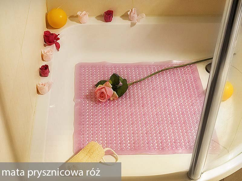 Antypoślizgowa Mata do Brodzika Ramsi Różowa