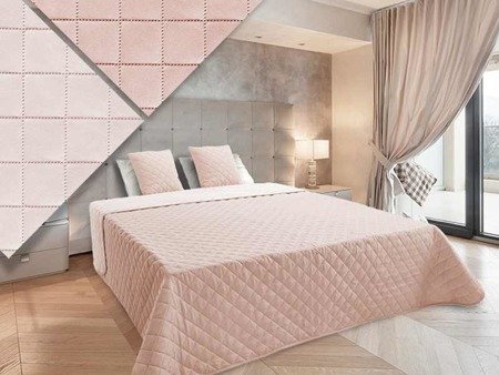 Kétoldalas ágytakaró Vigo II Por rózsaszín-ecru 10 180x220+2x40x40 