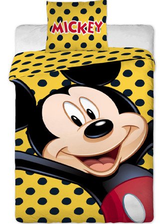 Pamut ágynemű Disney Mickey Mouse Yellow