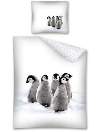 Pamut ágynemű Pingvinek 2443