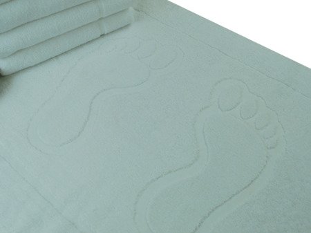 Pamut szállódai szőnyegek Foot 650 gsm fehér 50x70 cm