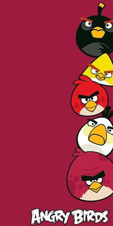 Törölköző Angry Birds AB040 Dark Red 70x140 cm